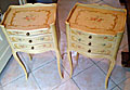PAIR OF VINTAGE FRENCH PAINTED BEDSIDE TABLES